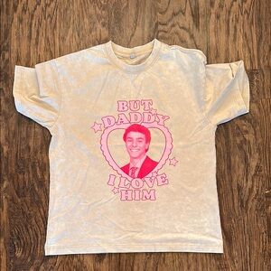 Cream T-Shirt with Luigi Graphic